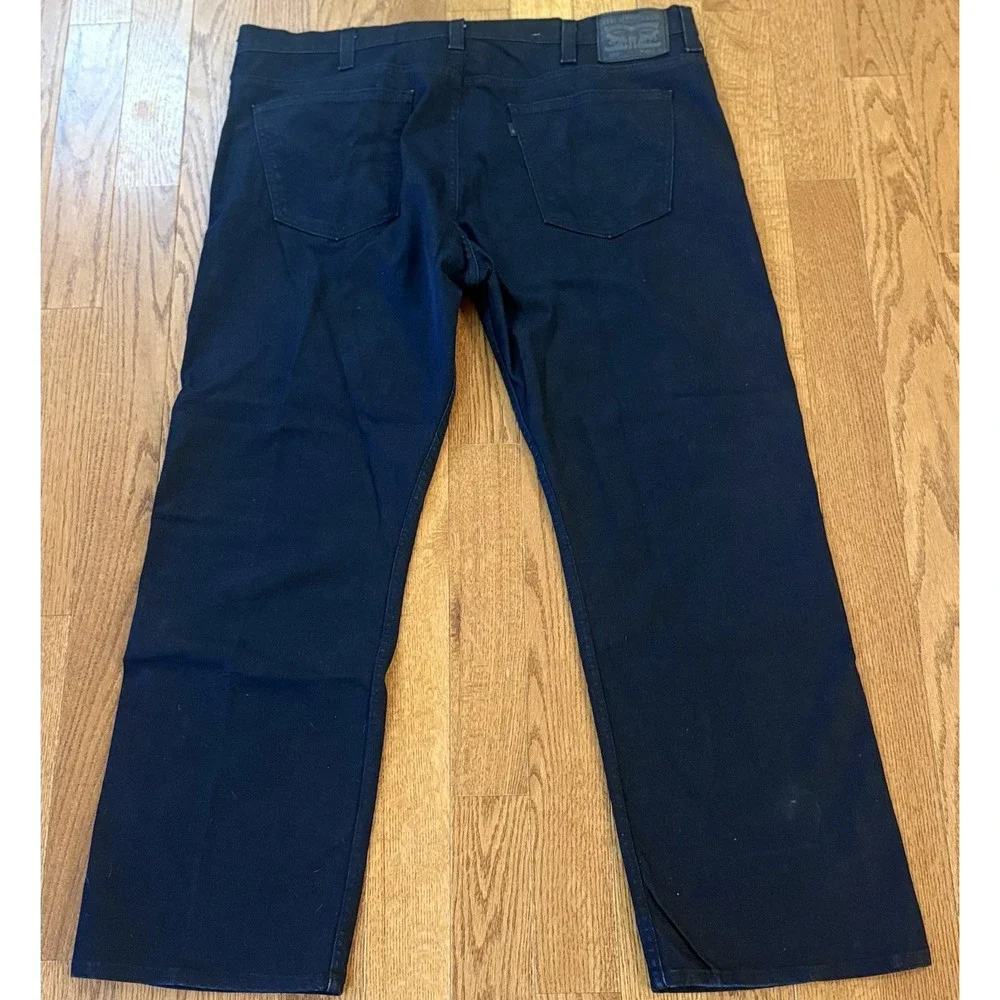 Levi's 569 Jeans Men 40x32 Black Dark Wash Loose Fit Straight Leg Baggy